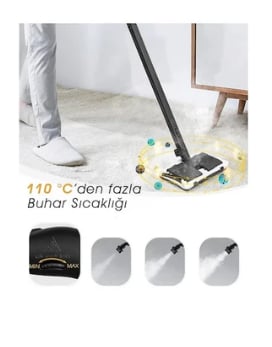 PIRANTECH CB-107C Buharlı Temizlik Makinesi