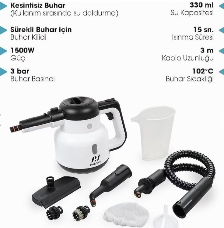 PIRANTECH CB-902 BUHARLI TEMİZLEYİCİ