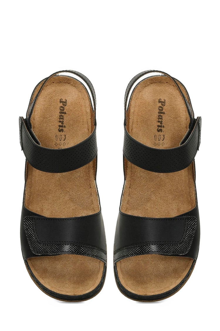 Polarıs 5 Nokta 5M 104424 Z5Fx Sıyah Zenne Geleneksel Comfort Sandalet