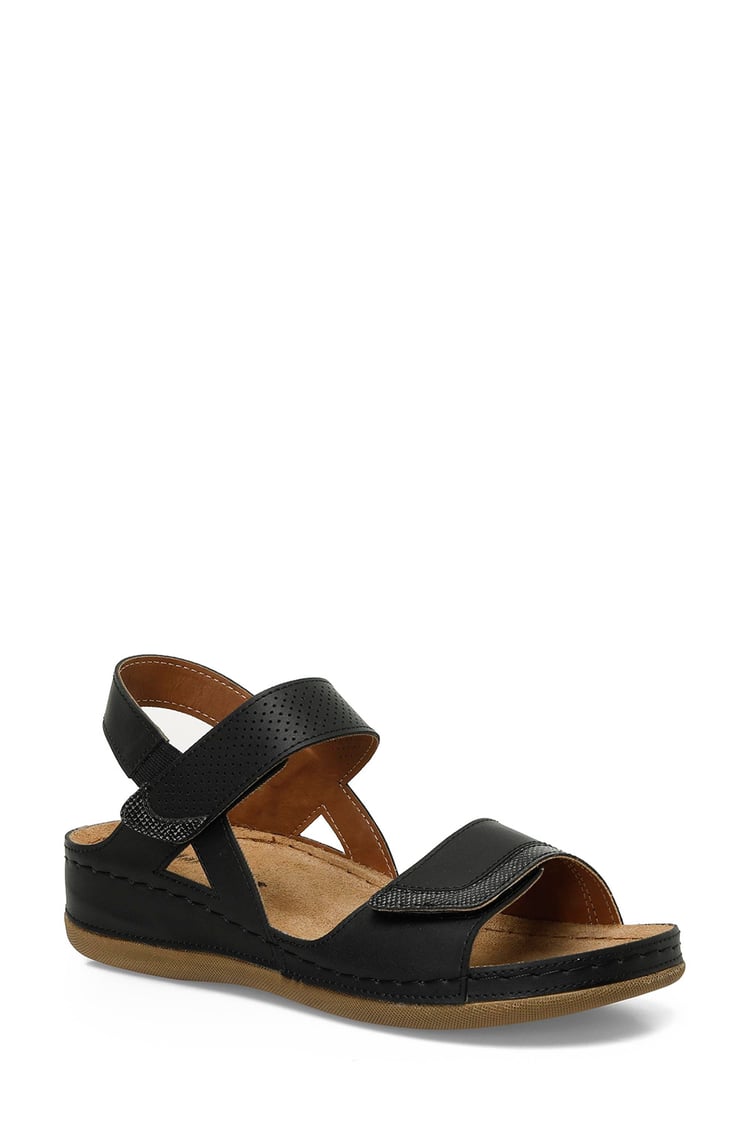 Polarıs 5 Nokta 5M 104424 Z5Fx Sıyah Zenne Geleneksel Comfort Sandalet
