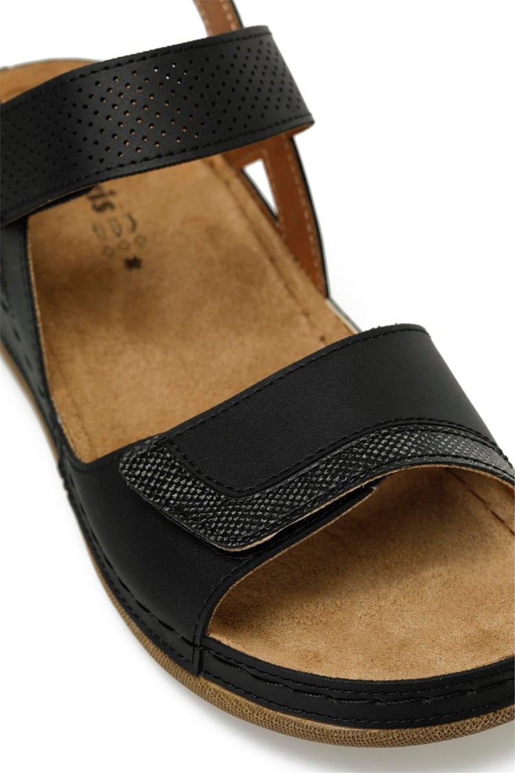 Polarıs 5 Nokta 5M 104424 Z5Fx Sıyah Zenne Geleneksel Comfort Sandalet