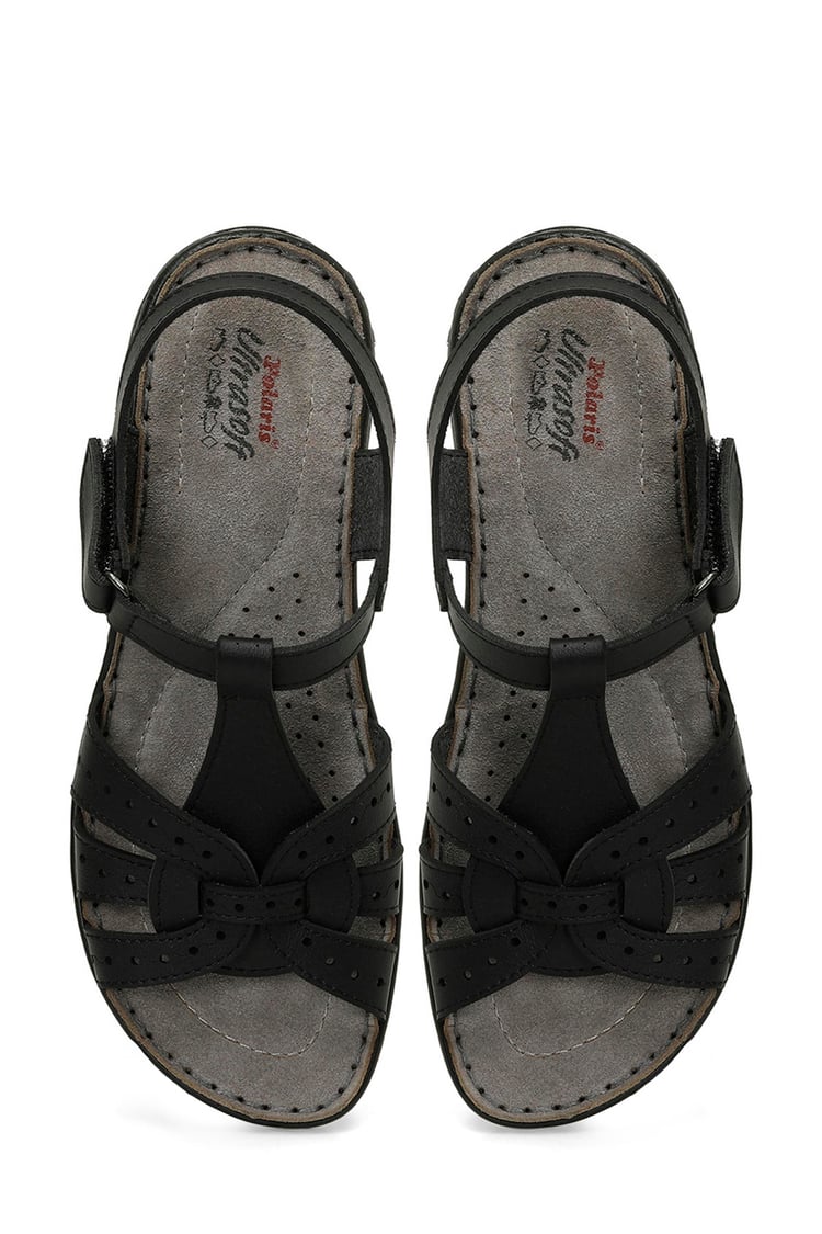 Polarıs 5M 158589 Z5Fx Sıyah Zenne Geleneksel Comfort Duz Sandalet