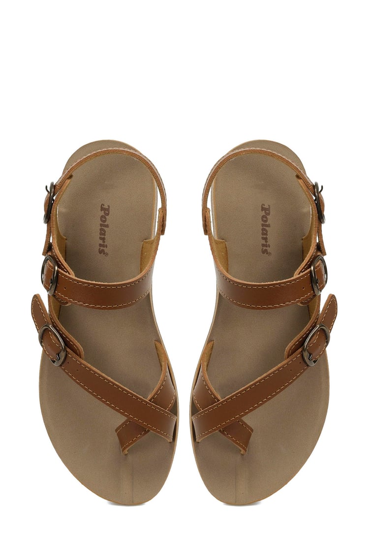 Polaris 5M 158657 Z5Fx Taba Kadın Casual Comfort Sandalet
