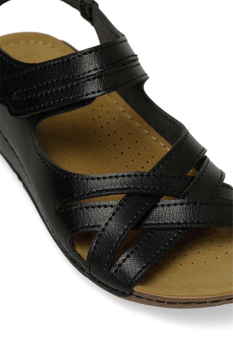Polarıs 5M 164343 Z5Fx Sıyah Zenne Geleneksel Comfort Duz Sandalet