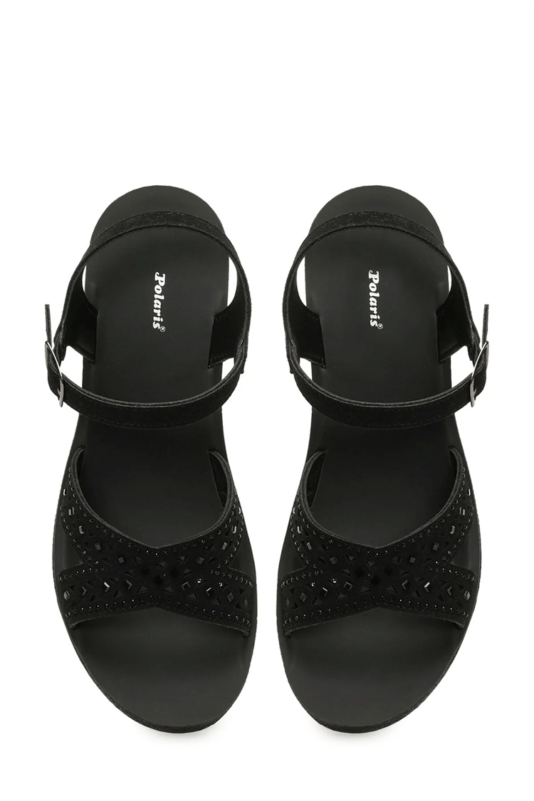 Polarıs A10225196812010 6M 409103.Z6Fx Sıyah Kadın Dolgu Sandalet