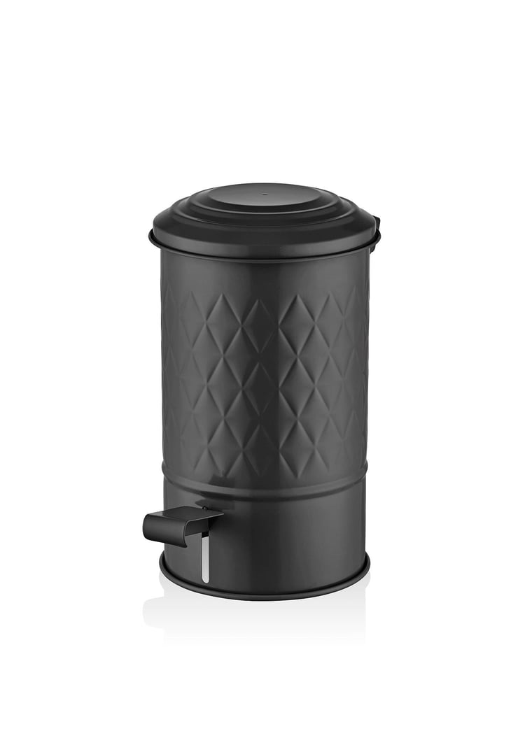 Prizma Çöp Kovası Banyo Siyah 5 Lt