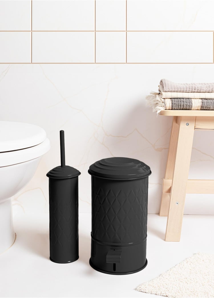 Prizma Çöp Kovası Banyo Siyah 5 Lt