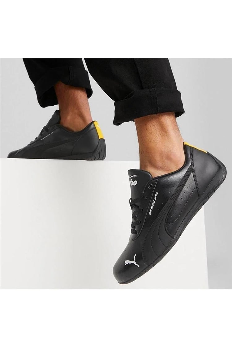 Puma 307693 04 Porsche Legacy Neo Cat Puma Black-Lemon Chrome Yetişkin Erkek Sneaker