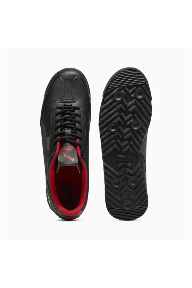 Puma 308067 Ferrari Roma Vıa Puma Black-Flat Dark Gray Erkek Sneaker Ayakkabı