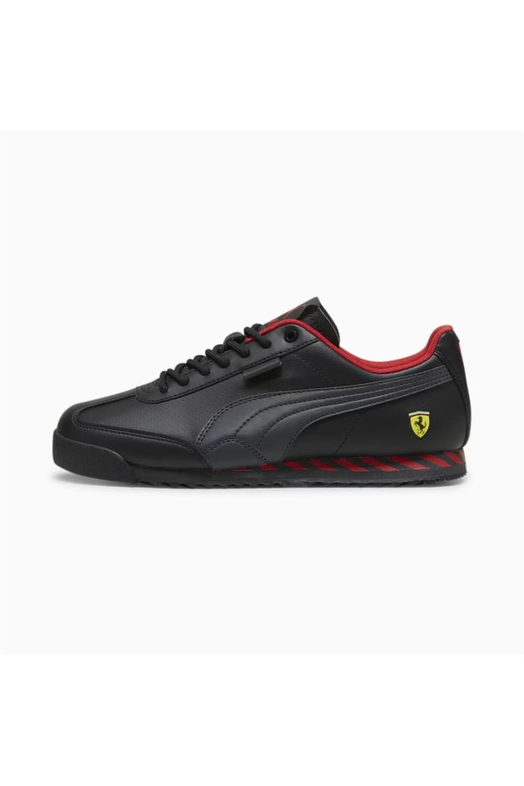 Puma 308067 Ferrari Roma Vıa Puma Black-Flat Dark Gray Erkek Sneaker Ayakkabı