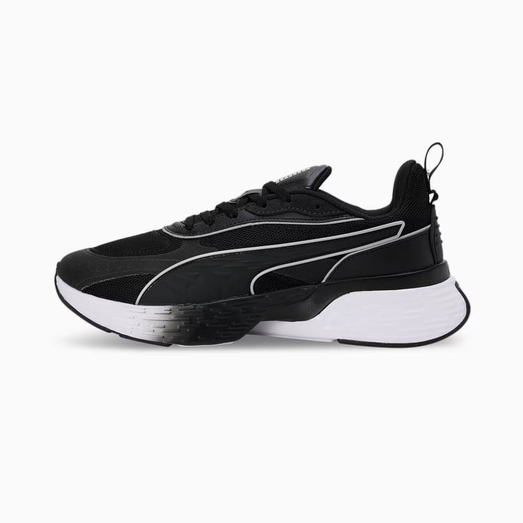 Puma 310125-01 Softrıde Sway Chase Puma Black-Puma Whıte-Flat Dark Gray Mrd Kosu Ayakkabısı