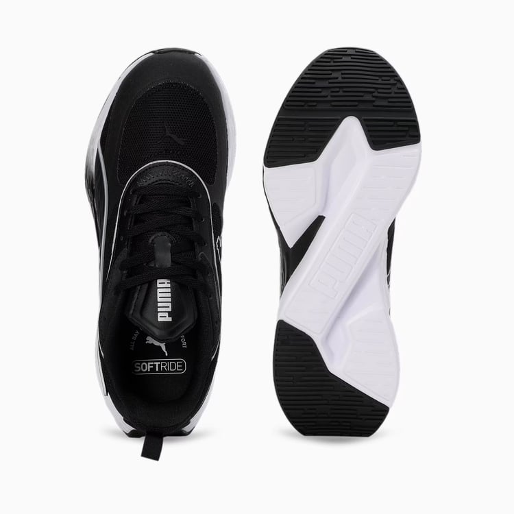 Puma 310125-01 Softrıde Sway Chase Puma Black-Puma Whıte-Flat Dark Gray Mrd Kosu Ayakkabısı