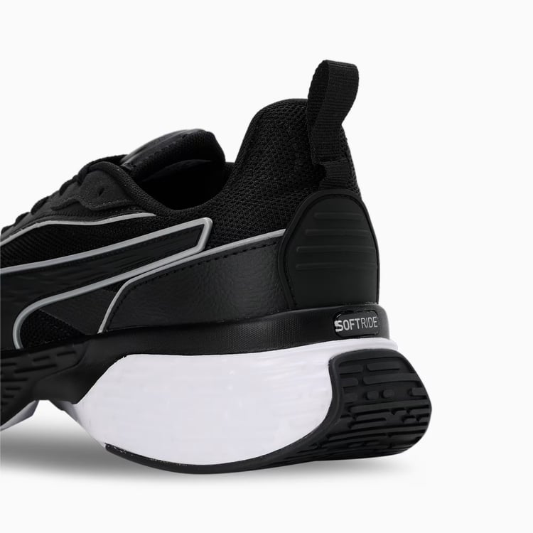 Puma 310125-01 Softrıde Sway Chase Puma Black-Puma Whıte-Flat Dark Gray Mrd Kosu Ayakkabısı