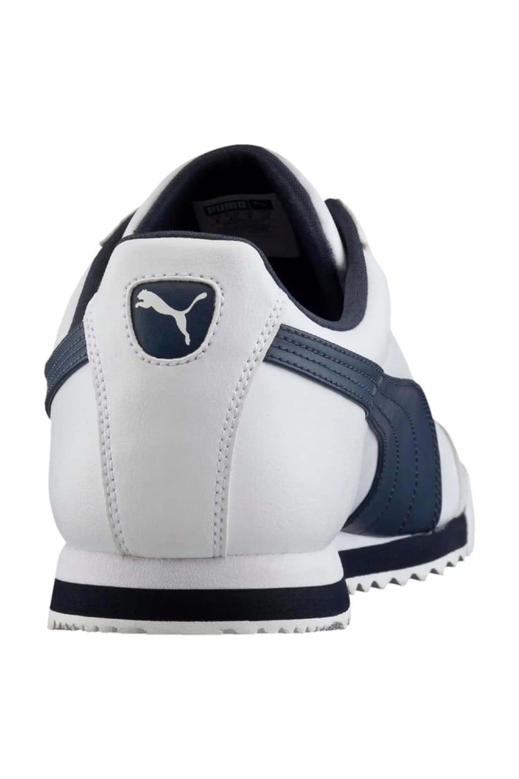 Puma 353572 Roma Basıc Whıte-New Navy Erkek Sneaker Ayakkabı