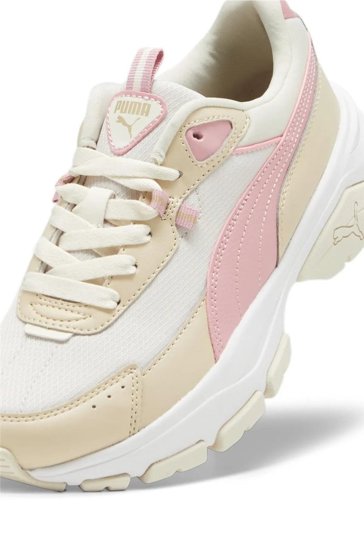 Puma 389223 11 Cassıa Vıa Alpıne Snow-Future Pink-Grano La-Puma Gold Yetişkin Kadın Sneaker