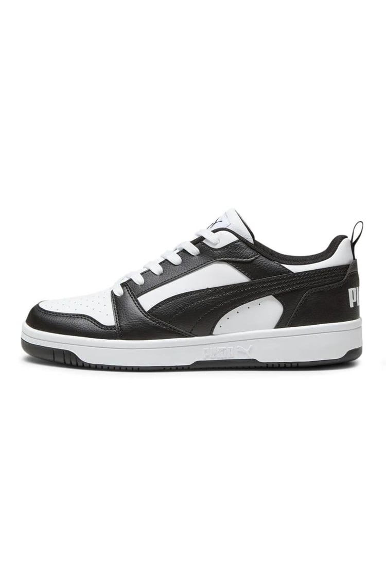 Puma 392328 01 Rebound V6 Low Puma White-Puma Black-Pum Yetişkin Erkek Basketbol Ayakkabısı
