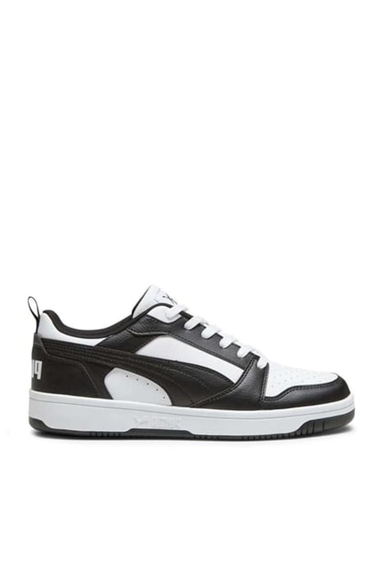 Puma 392328 Rebound V6 Low Puma White-Puma Black-White Erkek
