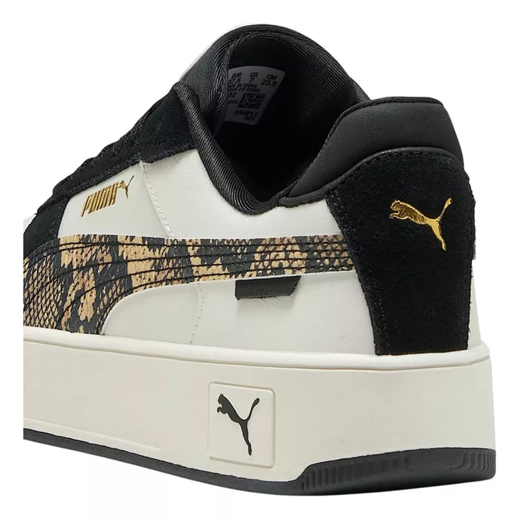 Puma 401611 02 Carına Street Snake Chıc Vapor Gray-Puma Black-Puma Gold Zenne Yuruyus Ayakkabısı