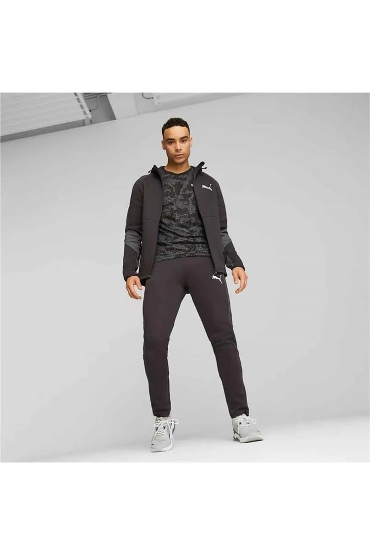 Puma 675930 01 Evostrıpe Full-Zıp Hoodıe Black Erkek Kapusonlu Sweatshirt