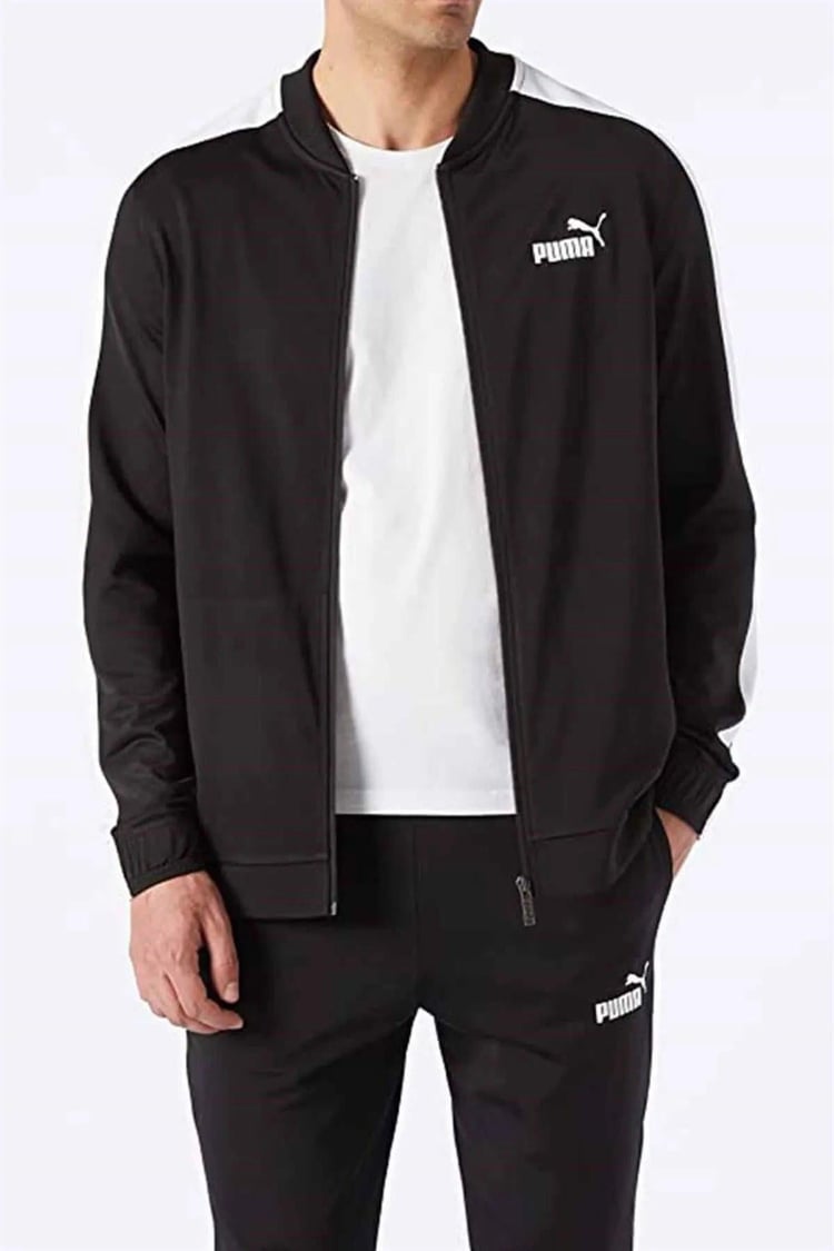 Puma 677429 01 Tape Poly Suıt Cl Puma Black Yetişkin Erkek Esofman Takım