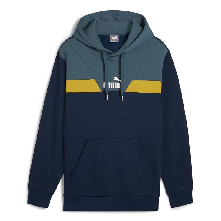 Puma 681731-14 Puma Power Colorblock Hoodıe Club Navy Erkek Sweatshırt