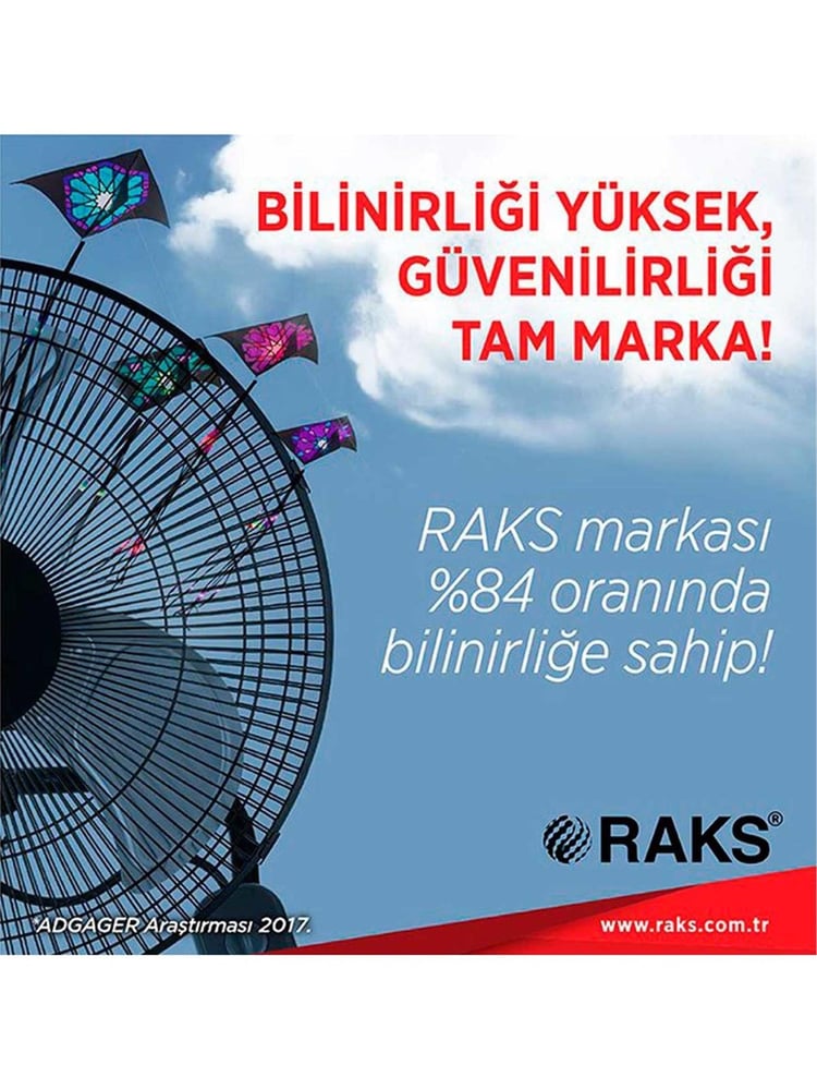 Raks Wf20 Power Sanayi Tipi Duvar Vantilatörü