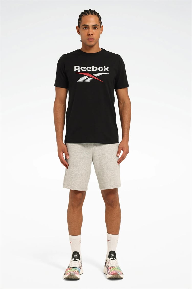 Reebok A10205575608010 5M New Id Reg Tee Sıyah Erkek Kısa Kollu T-Shırt