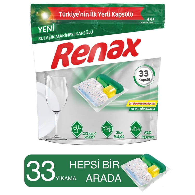 RENAX 33 LU BULASIK MAKINESI KAPSULU