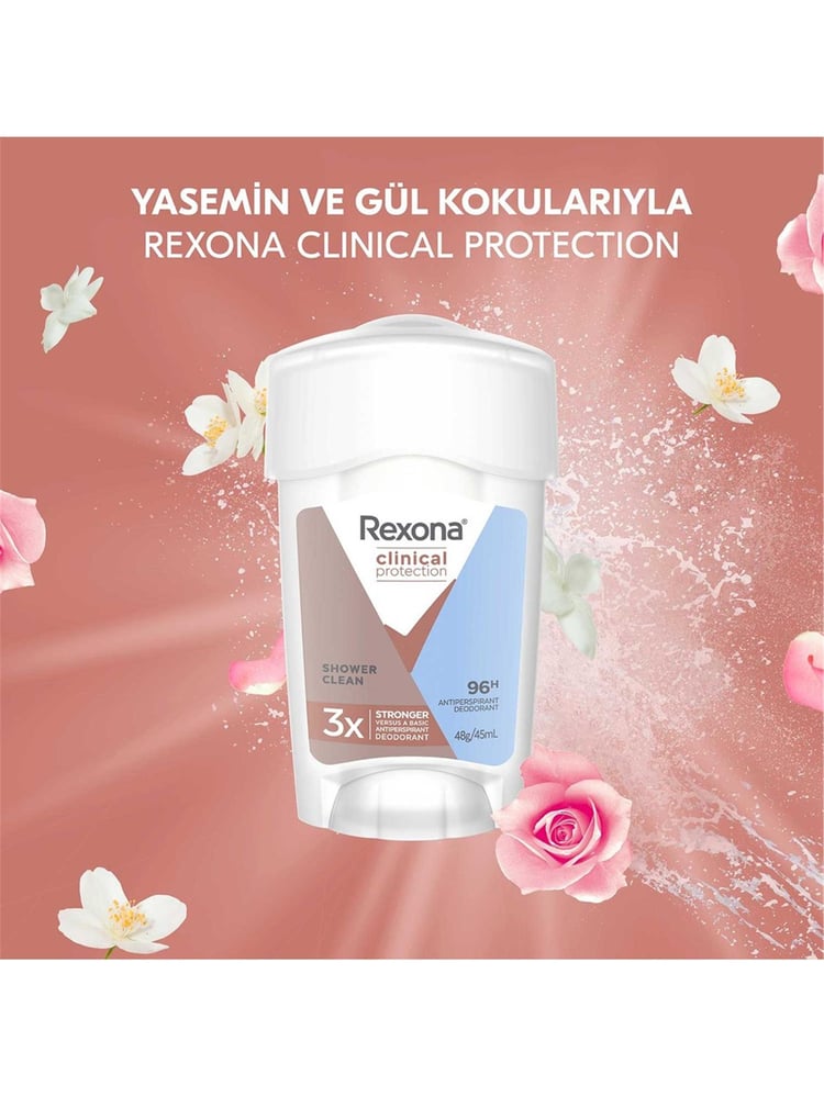REXONA 45 ML CLINICAL PROTECTION SHOWER CLEAN