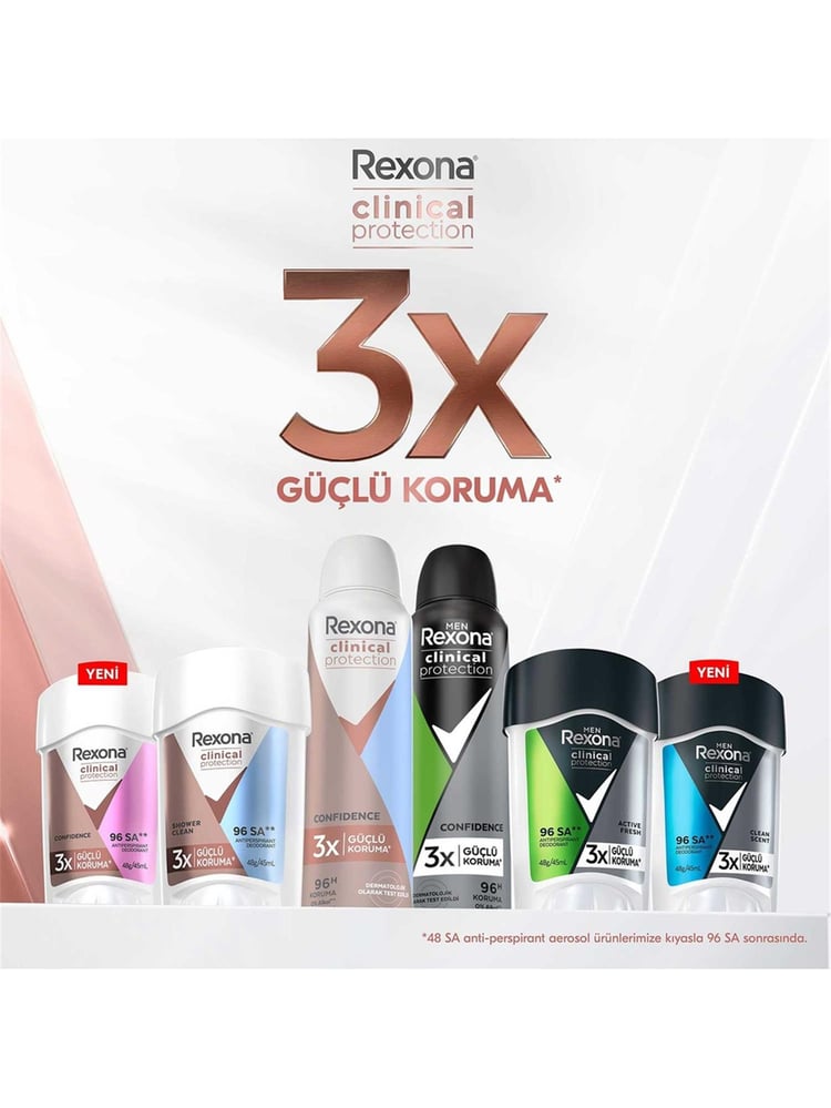 REXONA 45 ML CLINICAL PROTECTION SHOWER CLEAN