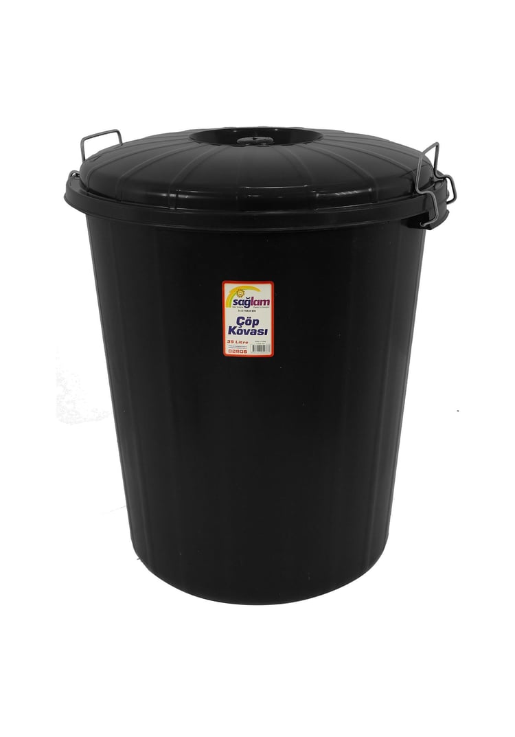 Sağlam Plastik Minyon Çöp Kovası Kilitsiz 35 Lt