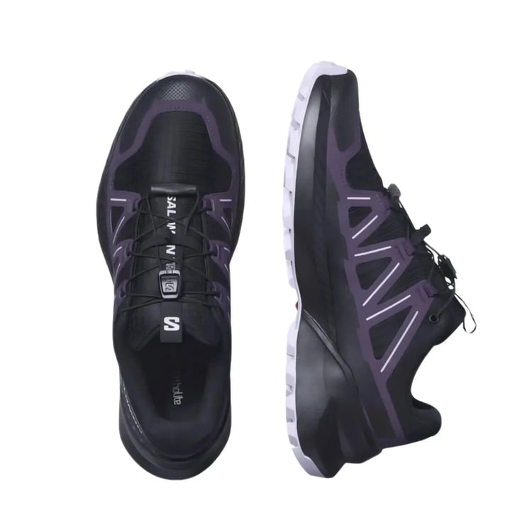 Salomon Speedcross Peak W 5846 Black-Nıghtshade-Orchıd Petal Kadın Patika Koşu Ayakkabısı