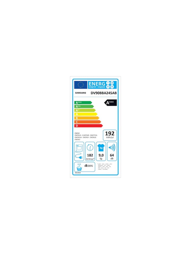 SAMSUNG DV90BBA245AB/AH 9 KG KURUTMA MAKINESI