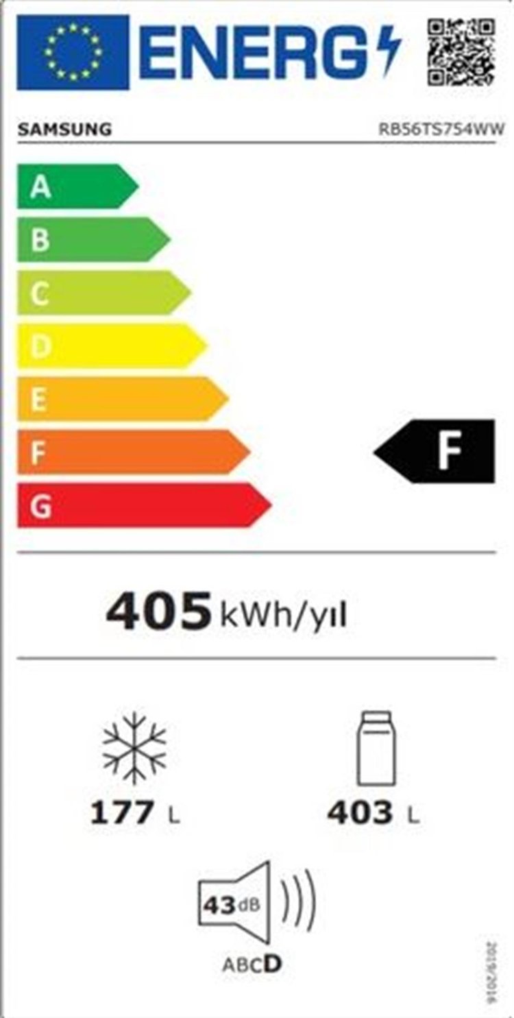 Samsung RB56TS754WW/TR Kombi No-Frost Buzdolabı