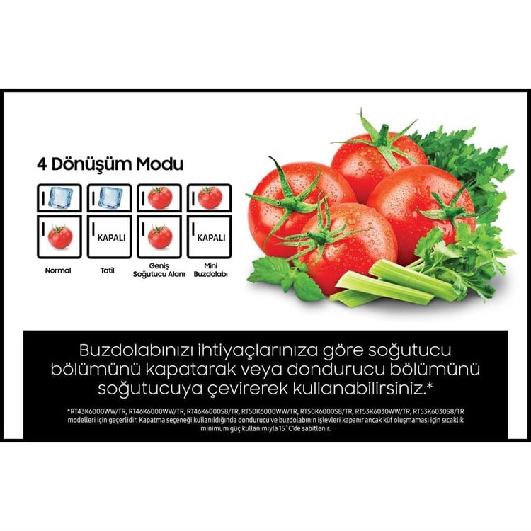 SAMSUNG RT46K6000WW NOFROST BUZDOLABI