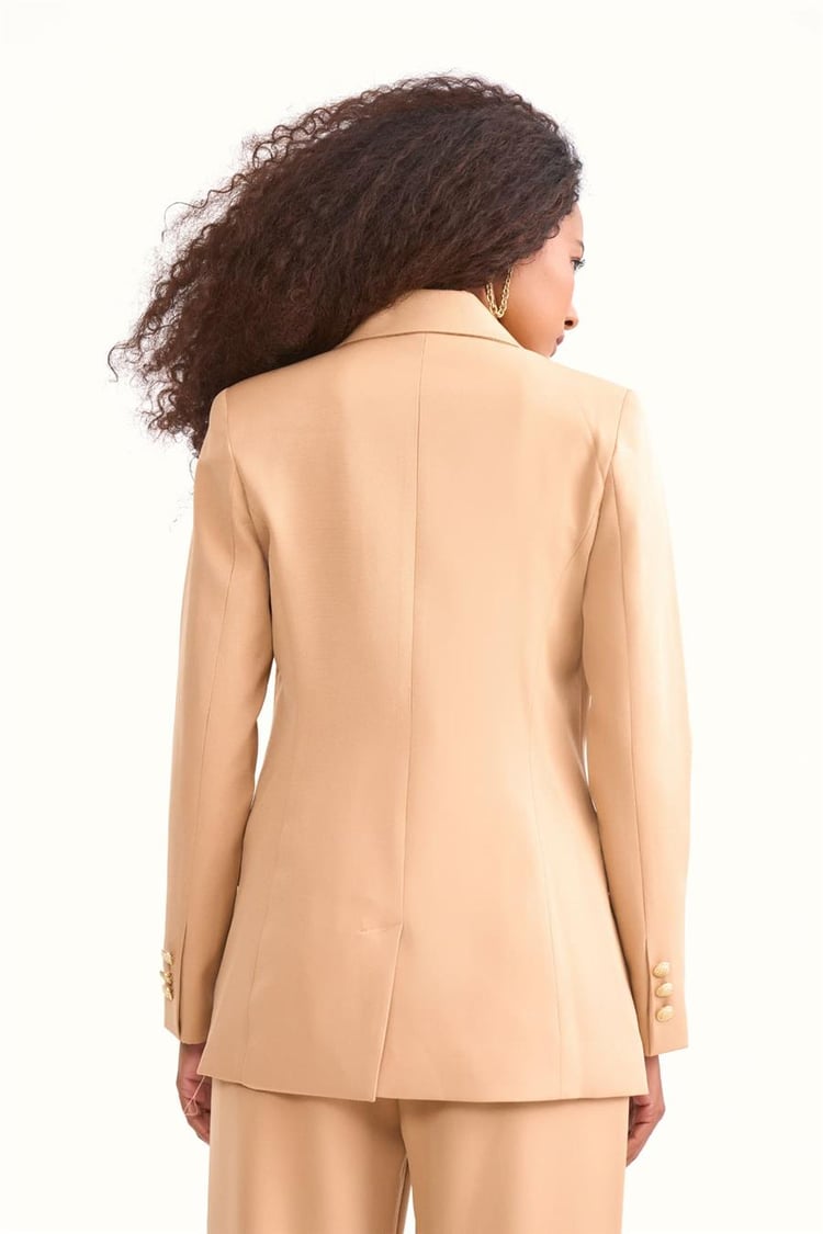 Sateen 426-6000 Camel Kadın Blazer Ceket 36-42