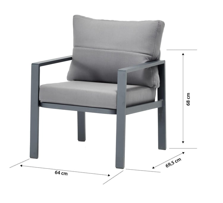 Siena Tekli Koltuk - Antrasit/MELON37