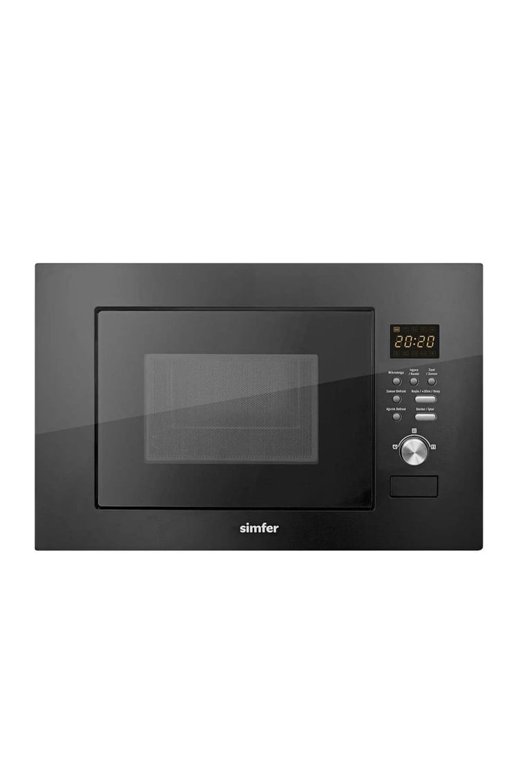 Simfer 2320 Siyah 23Litre Full Ankastre Mikrodalga Fırın Grill Fonksiyon