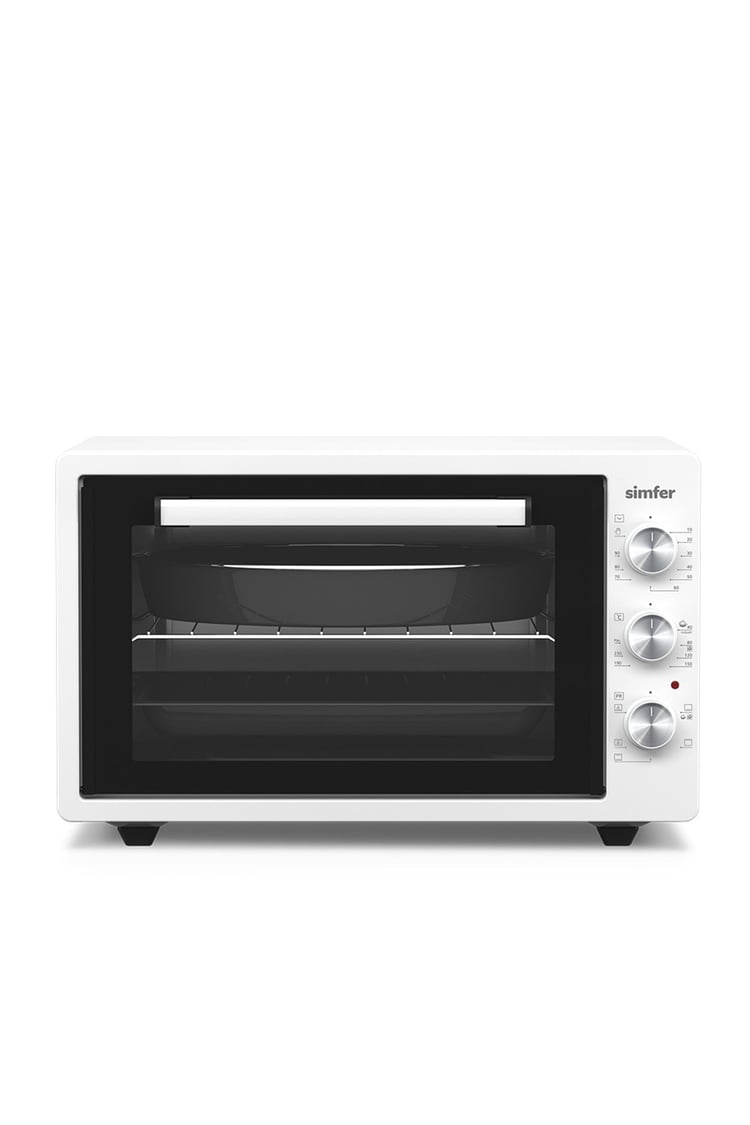 Simfer M-4242 42Litre Beyaz Midi Fırın 6 Fonksiyon Turbo