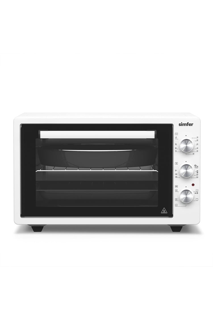 Simfer M-4242 42Litre Beyaz Midi Fırın 6 Fonksiyon Turbo