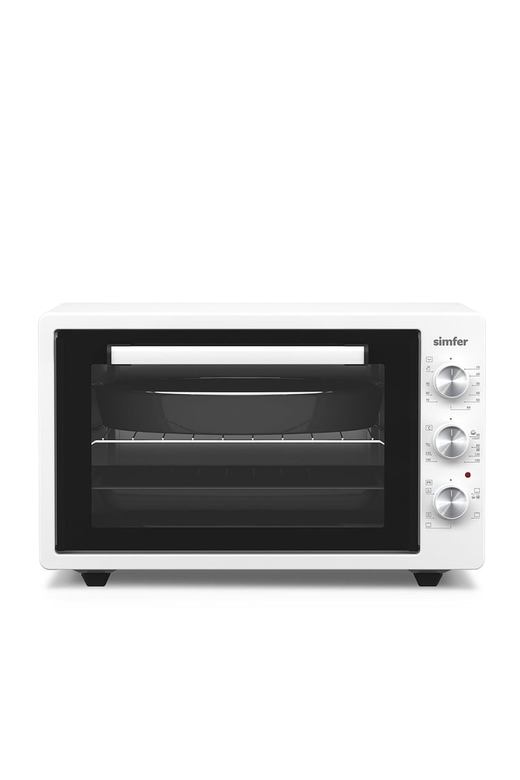 Simfer M-4242 42Litre Beyaz Midi Fırın 6 Fonksiyon Turbo
