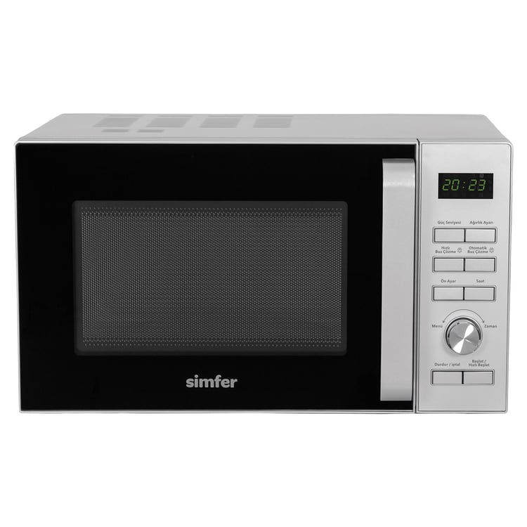 Simfer SK-4608 Solo Mikrodalga Fırın 23L Gri Dijital Saat