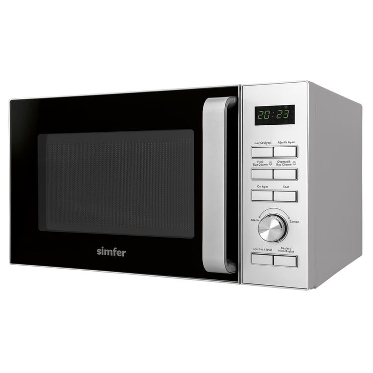 Simfer SK-4608 Solo Mikrodalga Fırın 23L Gri Dijital Saat