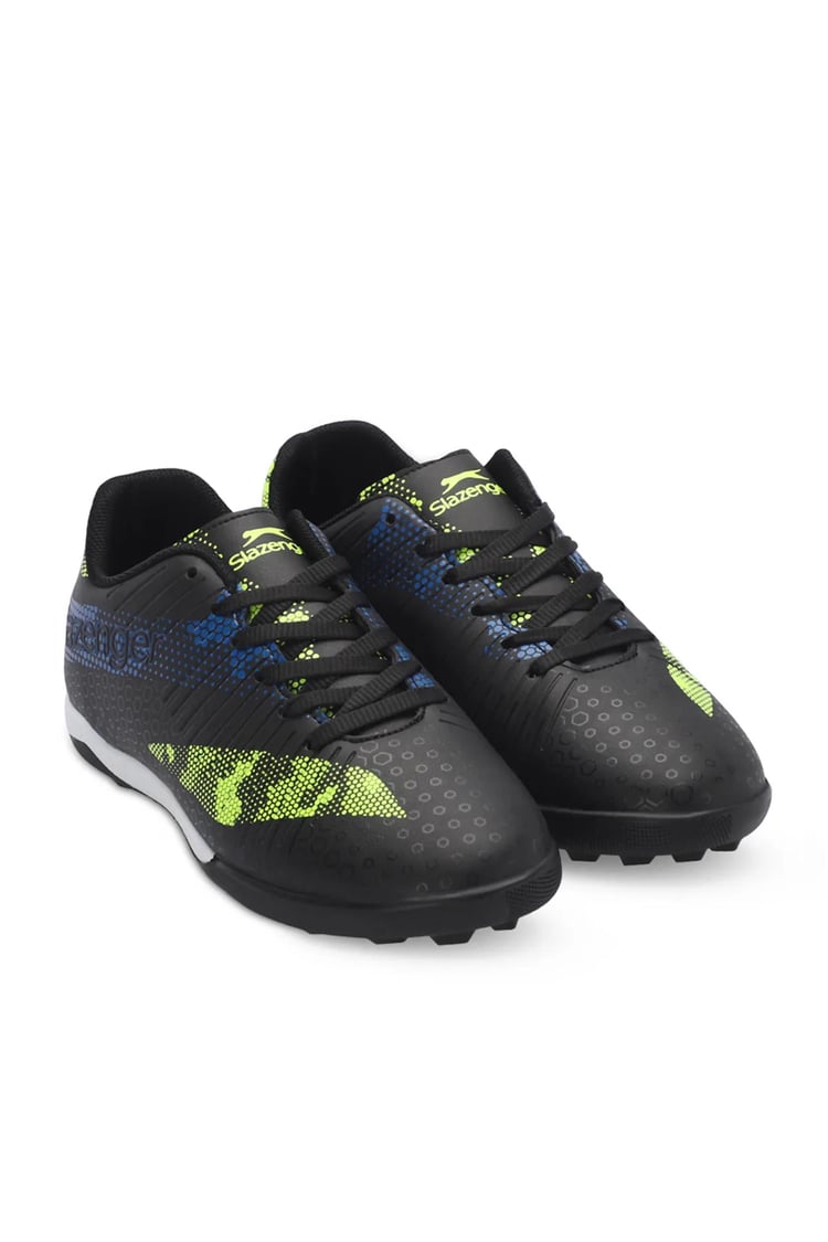 Slazenger Cyprus Hs. G Sıyah / Yesıl Garson Futbol Ayakkabısı
