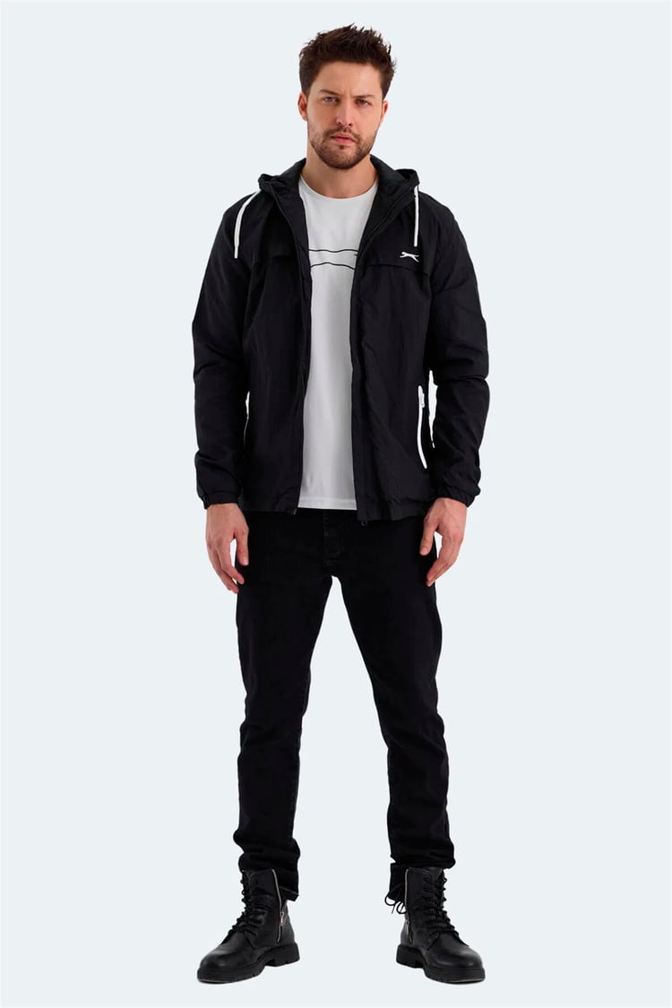 Slazenger Hanga Sıyah Erkek Yagmurluk