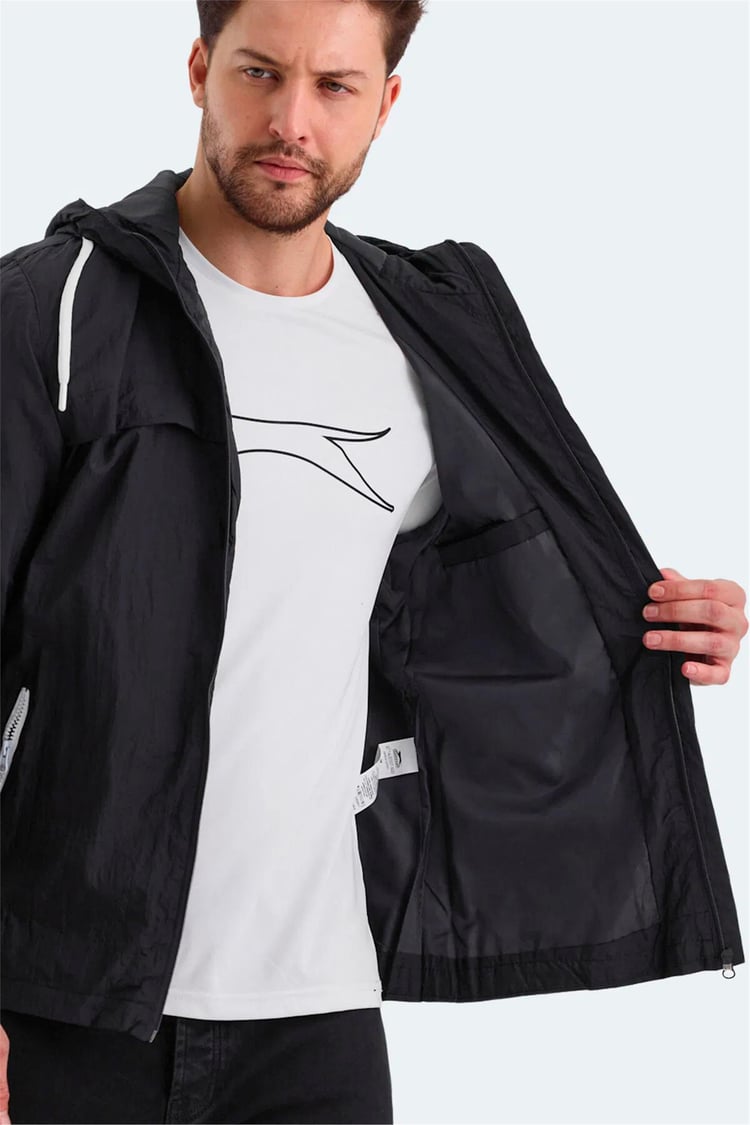 Slazenger Hanga Sıyah Erkek Yagmurluk