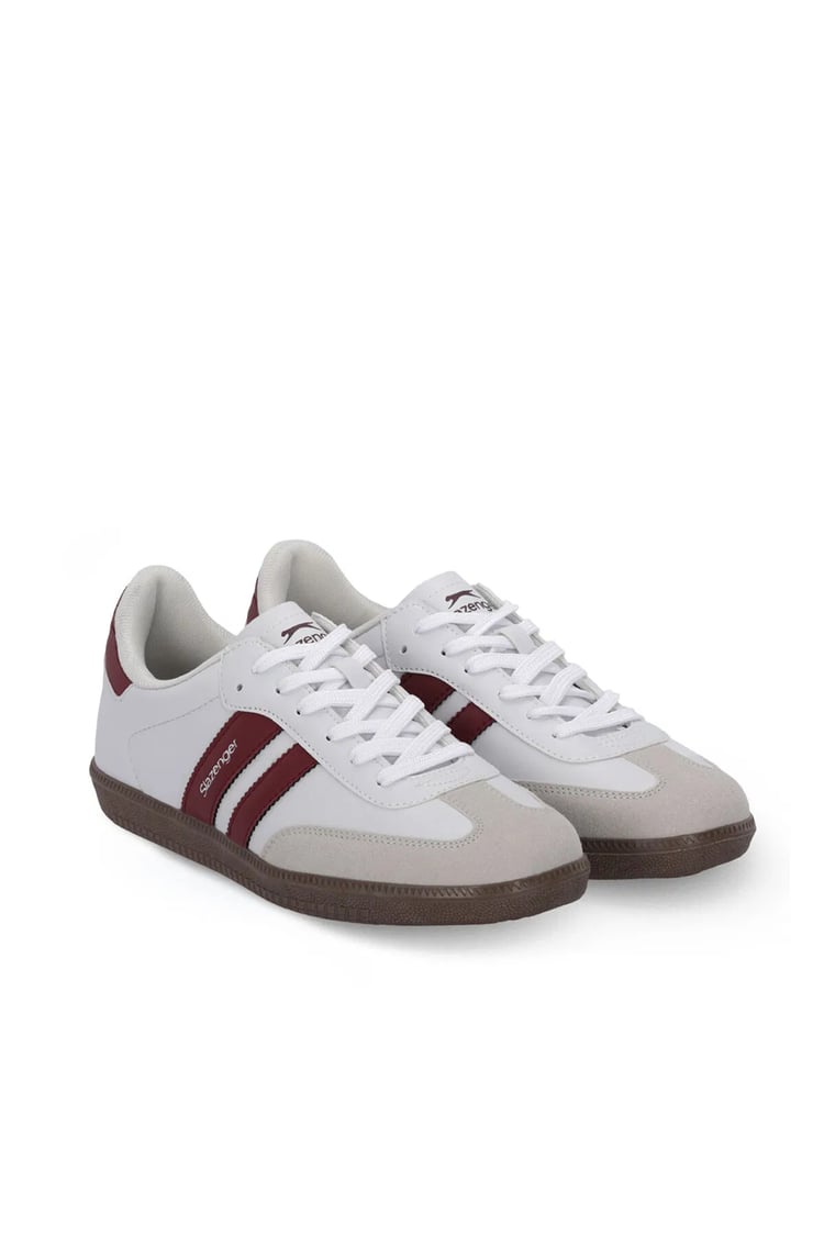 Slazenger Indıa G Beyaz / Bordo Garson Sneaker Ayakkabı