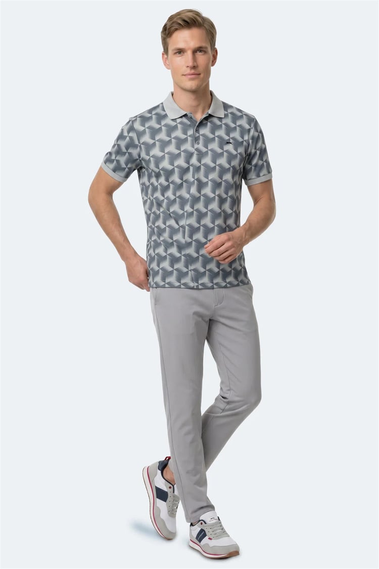 Slazenger Katarın Grı Erkek T-Shırt