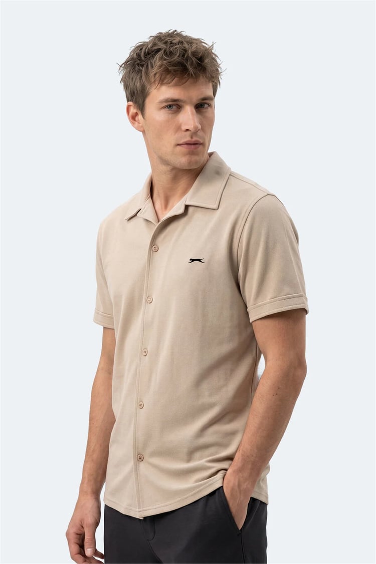 Slazenger Katelın Bej Erkek Gomlek