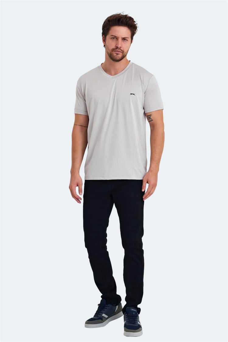 Slazenger Katrıına Bej Erkek T-Shırt